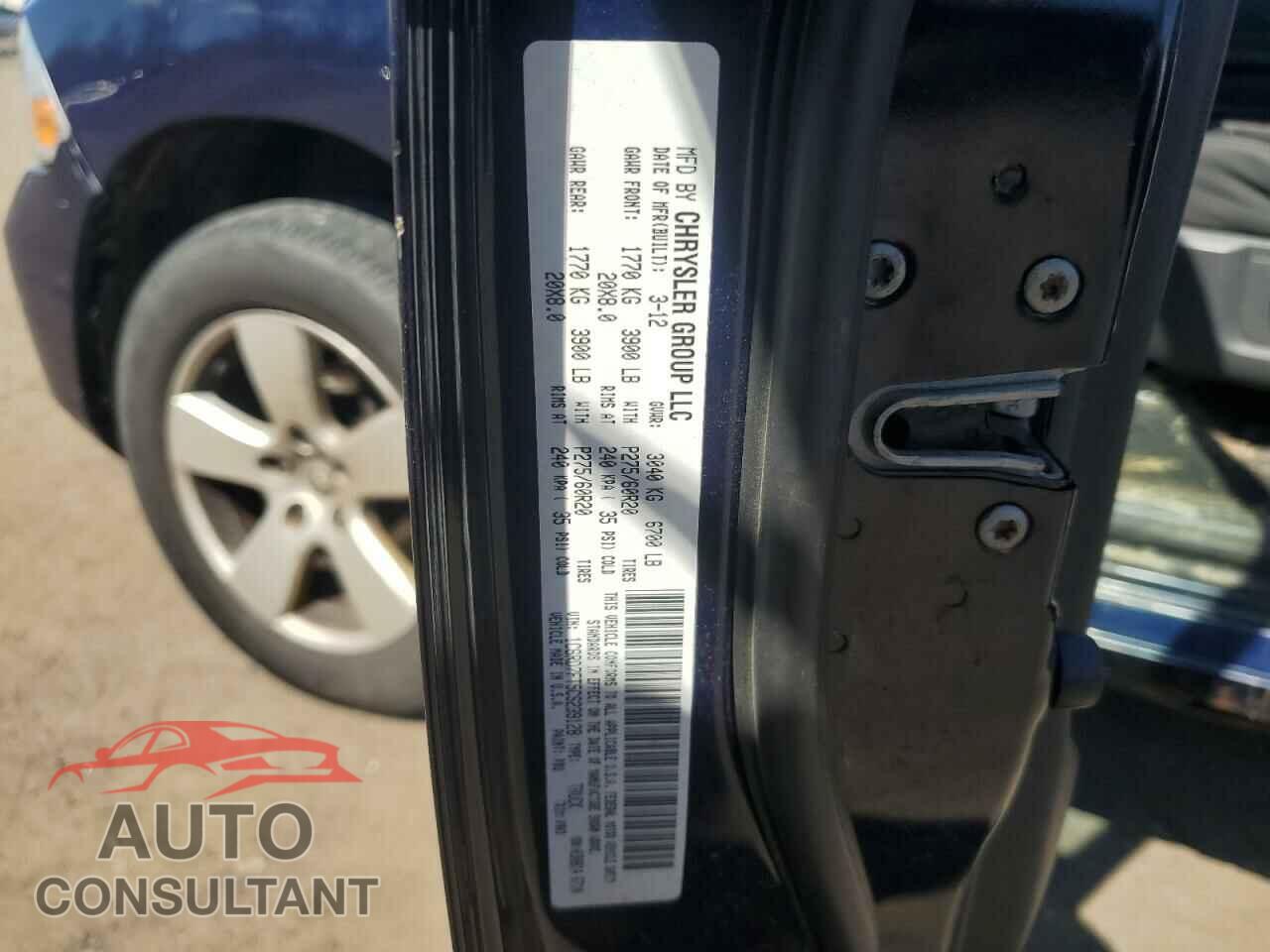 DODGE RAM 1500 2012 - 1C6RD7FT5CS239128