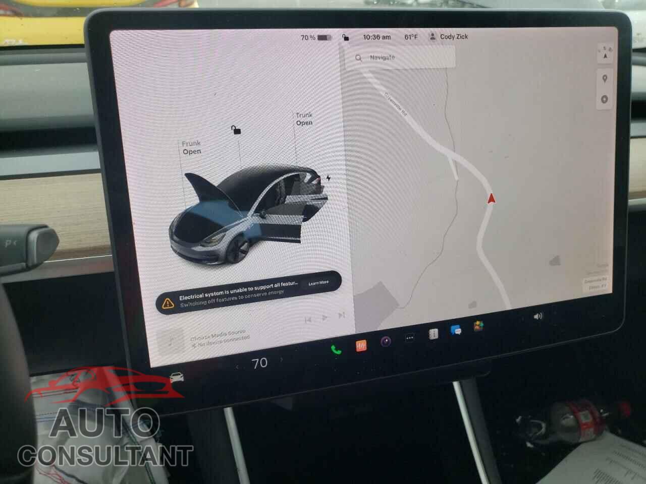 TESLA MODEL 3 2019 - 5YJ3E1EB5KF441982