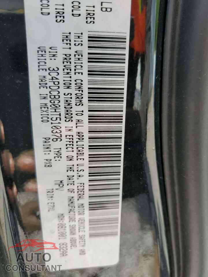 DODGE JOURNEY 2017 - 3C4PDCBG0HT510376