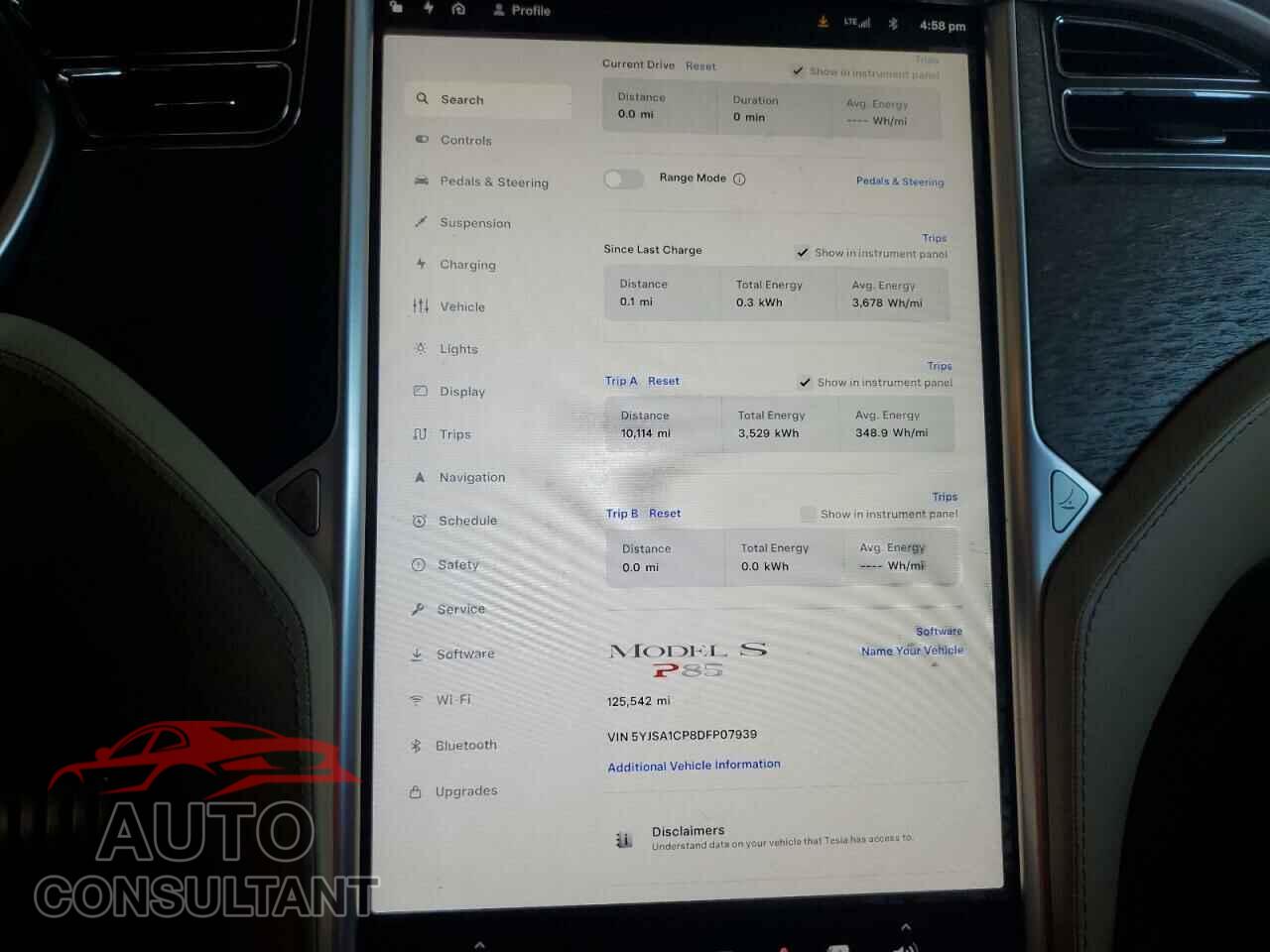 TESLA MODEL S 2013 - 5YJSA1CP8DFP07939