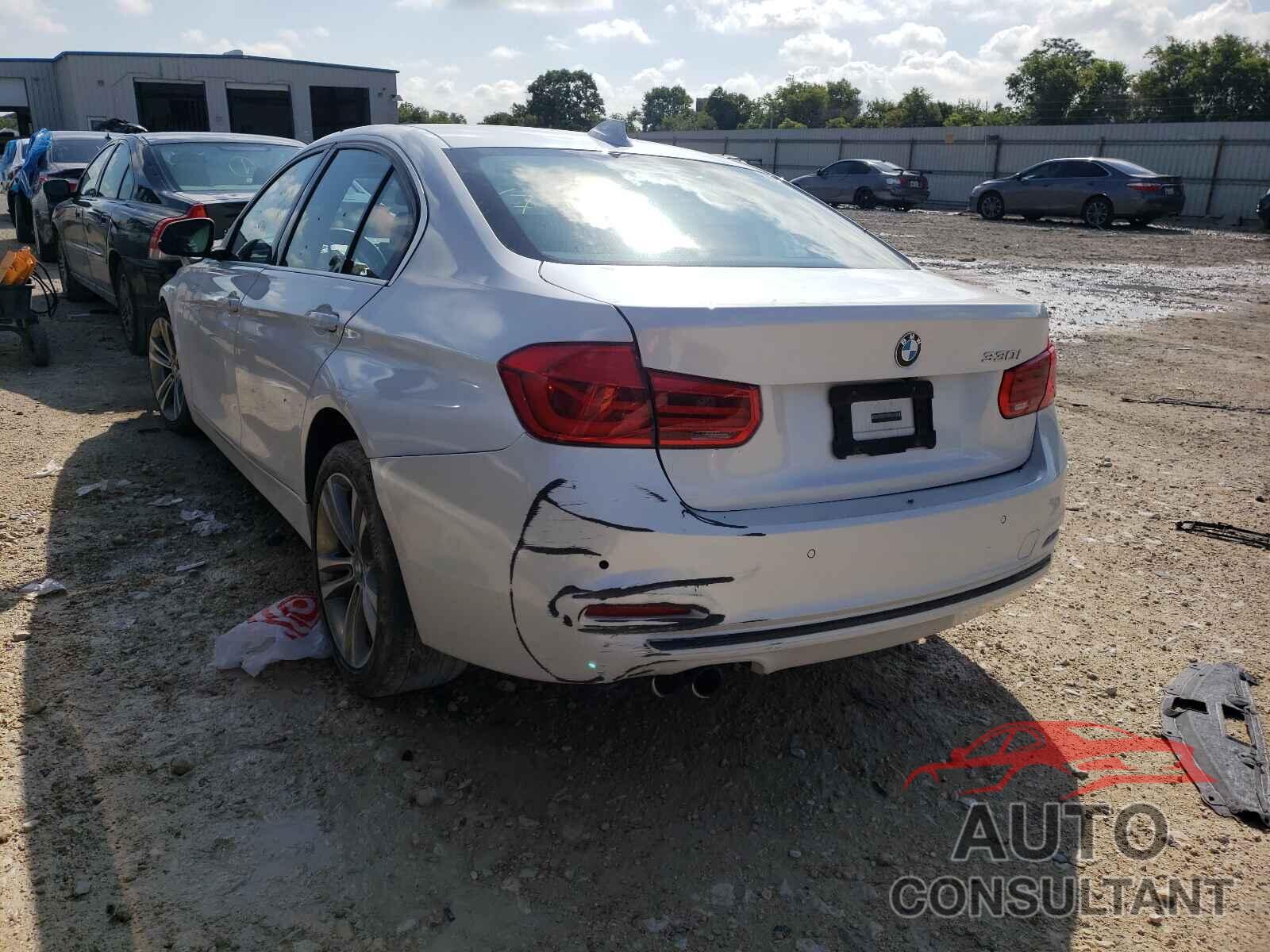 BMW 3 SERIES 2017 - WBA8B9G59HNU51636