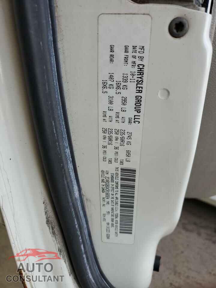 DODGE CARAVAN 2012 - 2C4RDGBGXCR166924