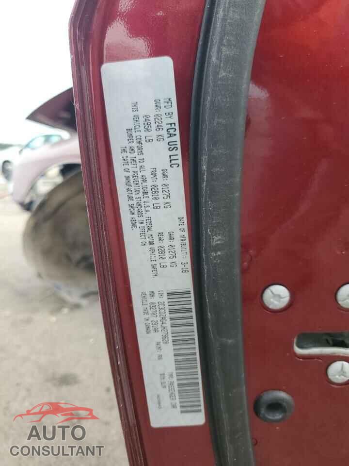 DODGE CHALLENGER 2018 - 2C3CDZAG4JH279620