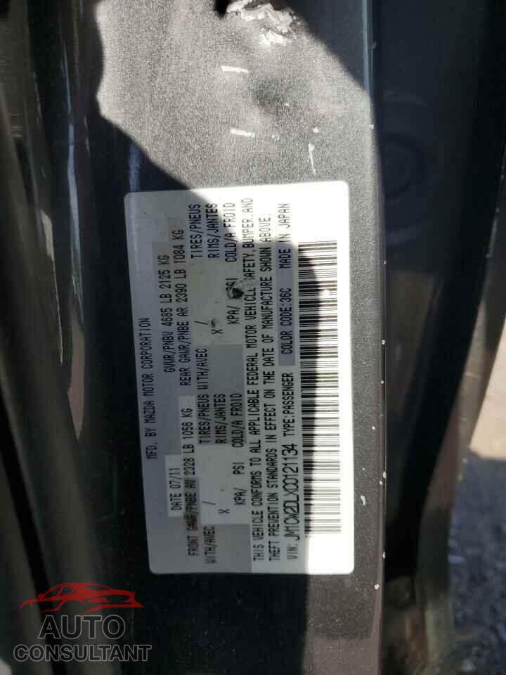 MAZDA 5 2012 - JM1CW2DLXC0121134