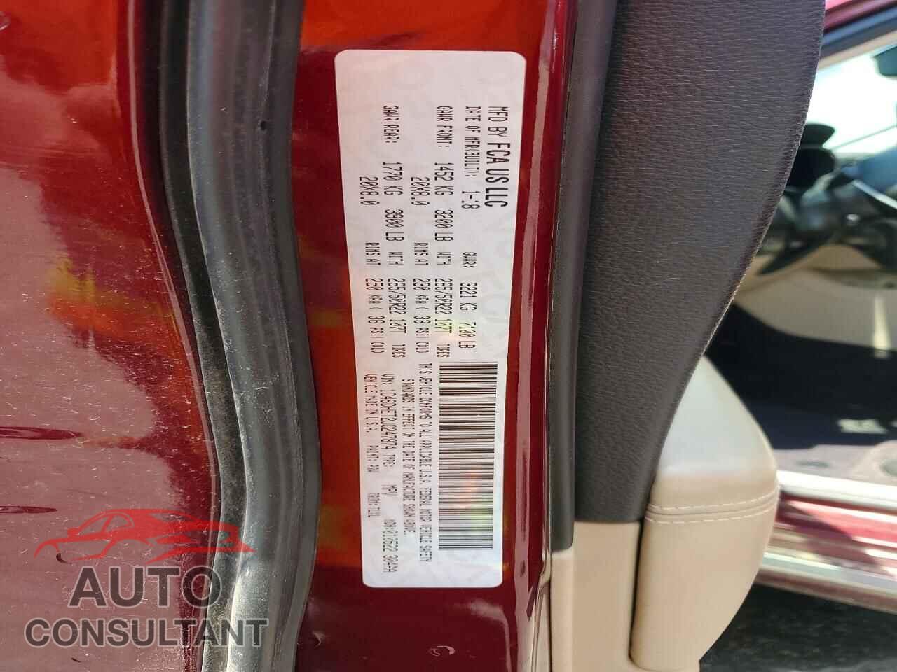 DODGE DURANGO 2018 - 1C4SDHET2JC247874