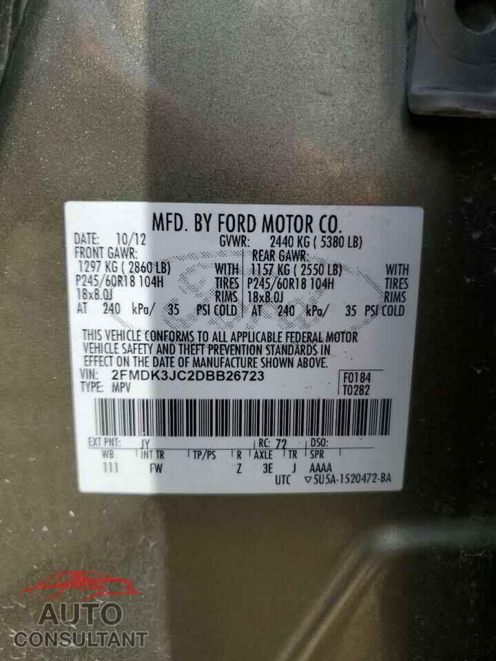 FORD EDGE 2013 - 2FMDK3JC2DBB26723