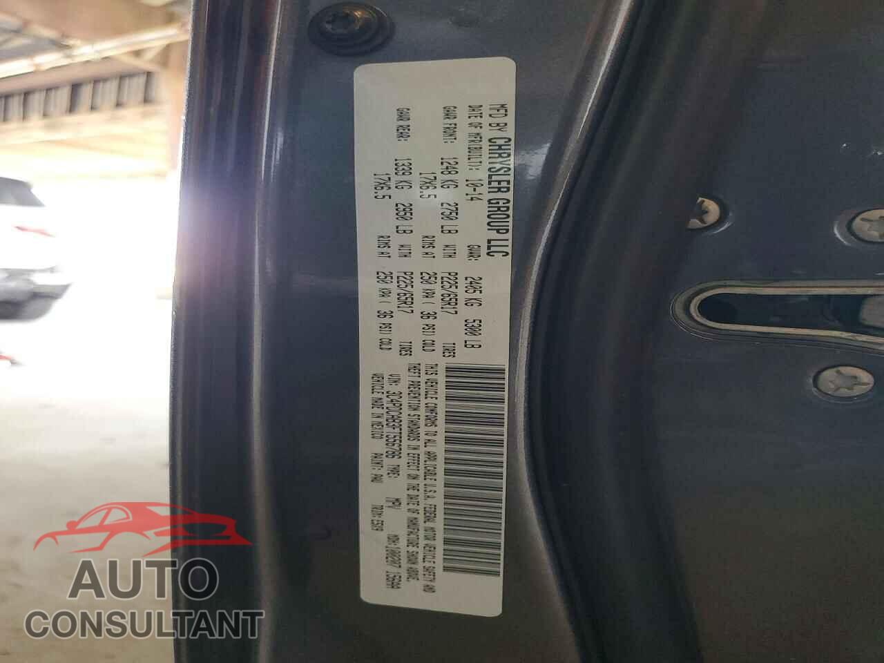 DODGE JOURNEY 2015 - 3C4PDCAB3FT556786