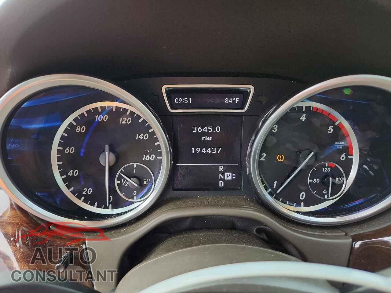 MERCEDES-BENZ M-CLASS 2012 - 4JGDA2EB2CA011502