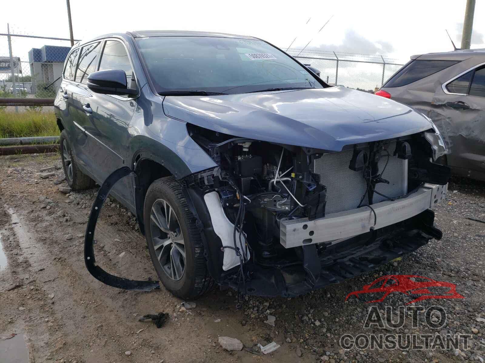 TOYOTA HIGHLANDER 2019 - 5TDZZRFH6KS368455