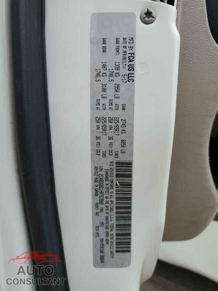 DODGE CARAVAN 2017 - 2C4RDGBG1HR767808