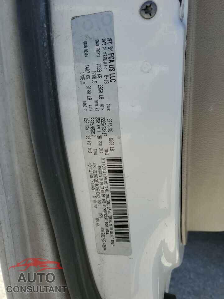 DODGE CARAVAN 2019 - 2C4RDGBG4KR524372