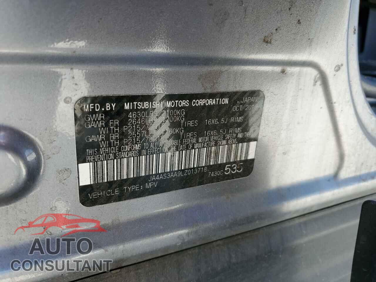 MITSUBISHI ECLIPSE 2020 - JA4AS3AA9LZ013718