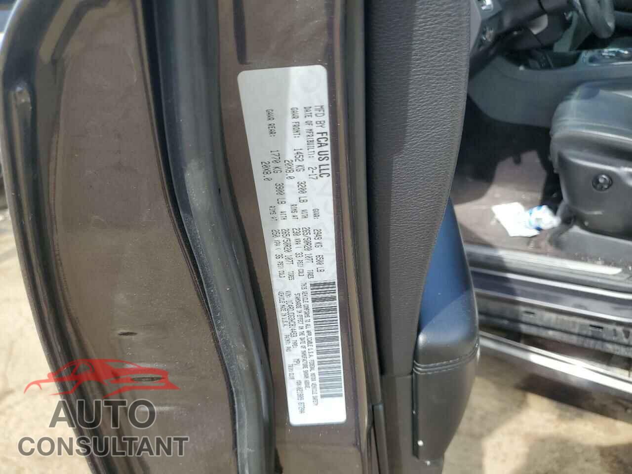 DODGE DURANGO 2017 - 1C4RDJDG3HC814453