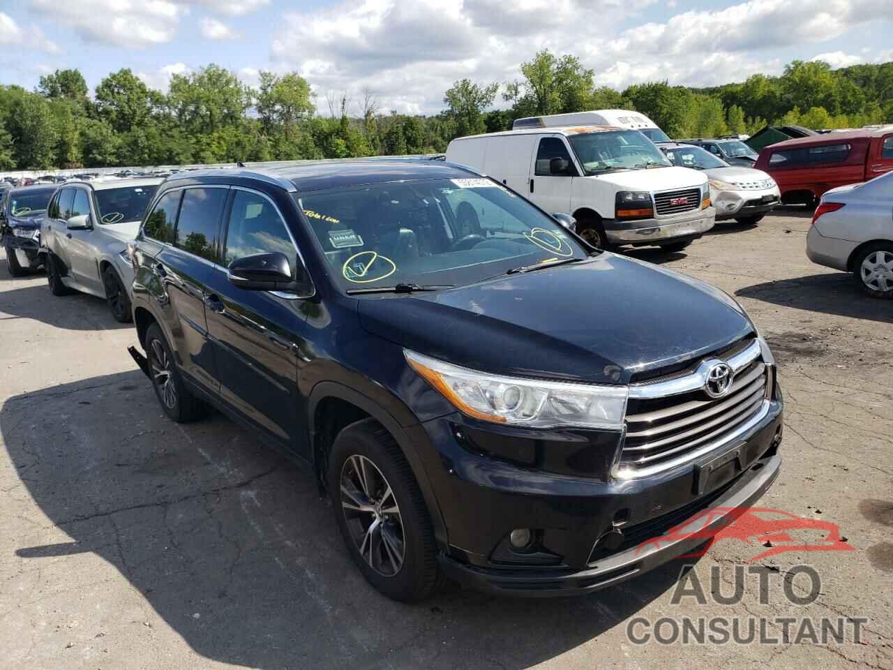 TOYOTA HIGHLANDER 2016 - 5TDJKRFH4GS252809