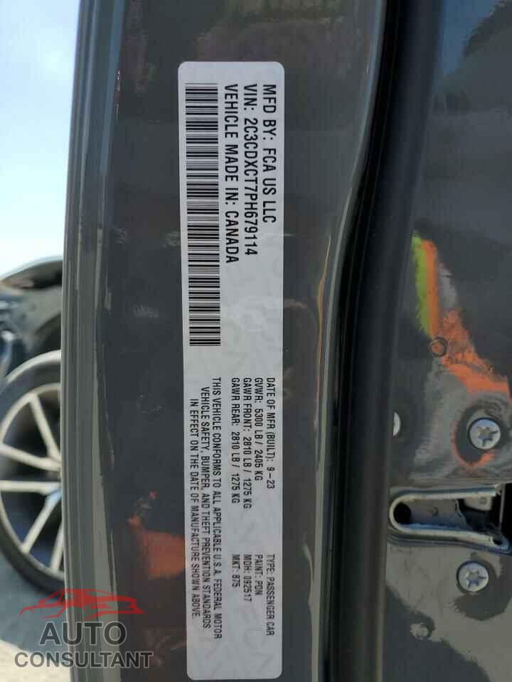 DODGE CHARGER 2023 - 2C3CDXCT7PH679114