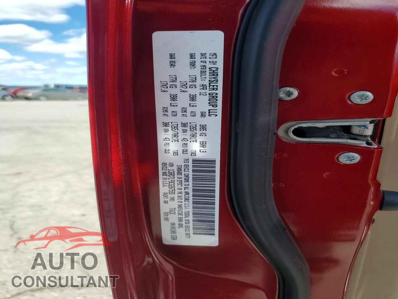 DODGE RAM 1500 2012 - 1C6RD7LP8CS267593