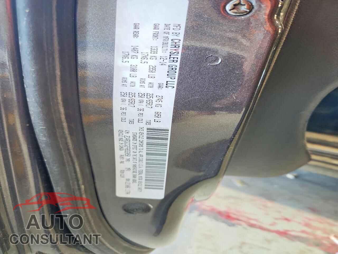 DODGE CARAVAN 2015 - 2C4RDGCG2FR652050