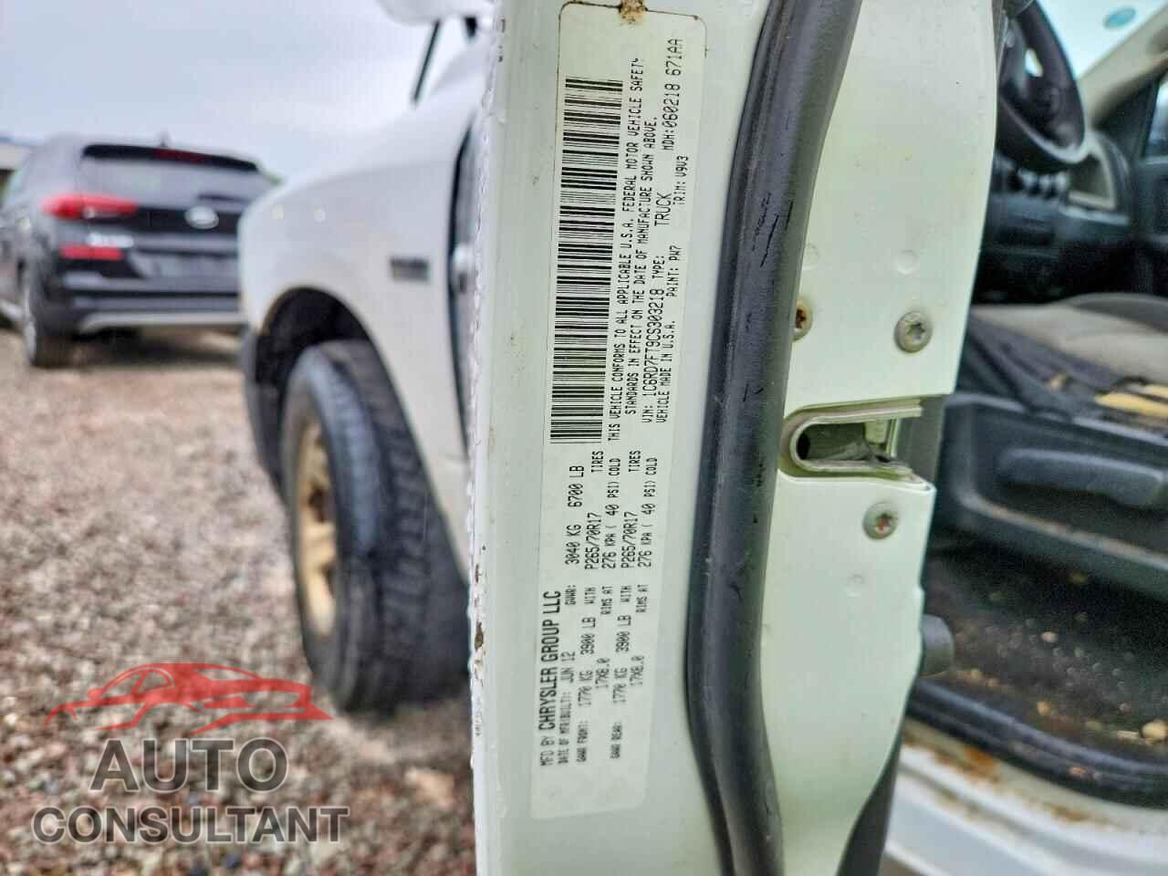 DODGE RAM 1500 2012 - 1C6RD7FT9CS303218