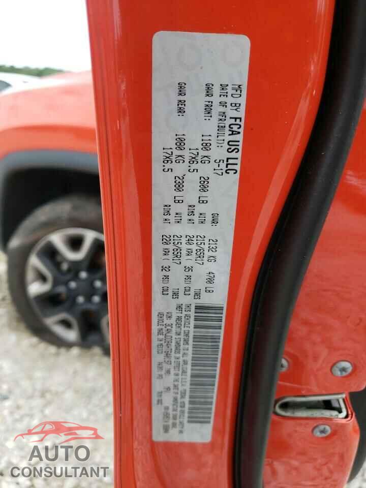 JEEP COMPASS 2017 - 3C4NJDDB4HT640197