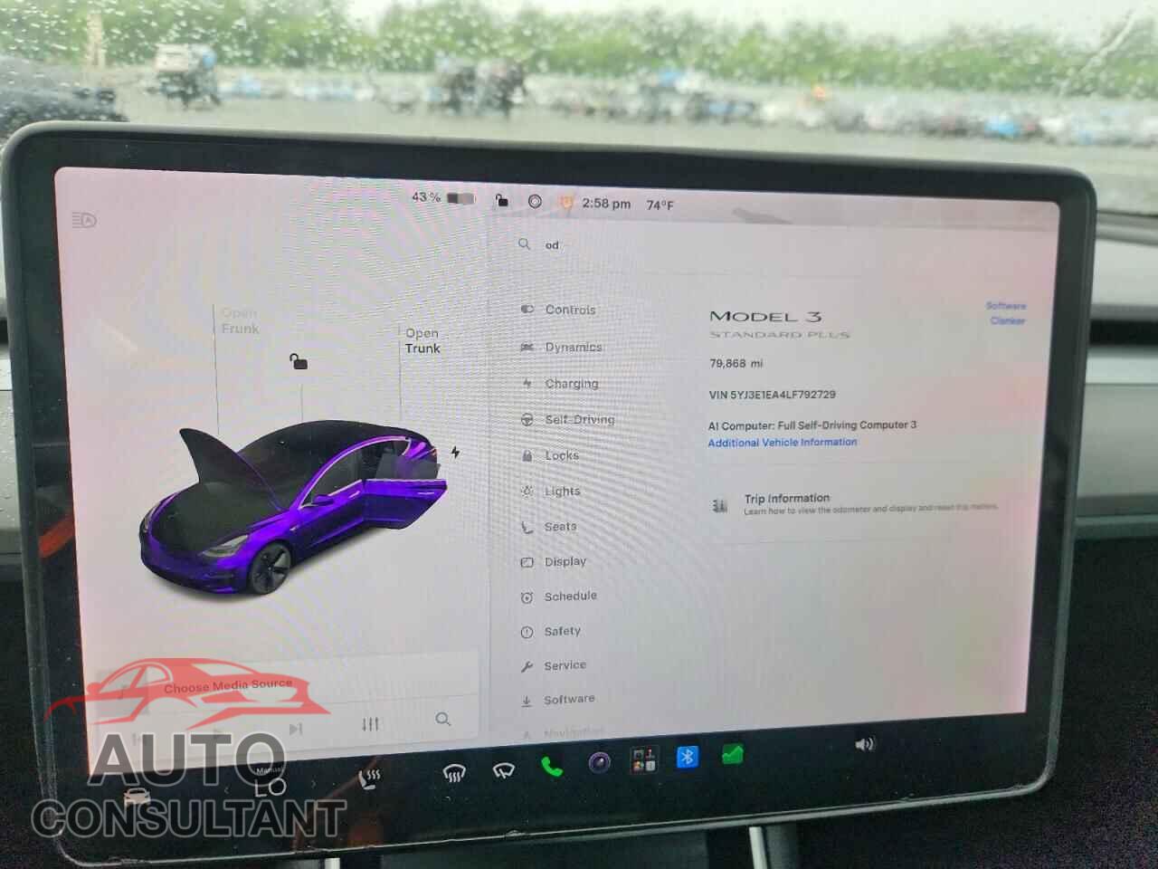 TESLA MODEL 3 2020 - 5YJ3E1EA4LF792729