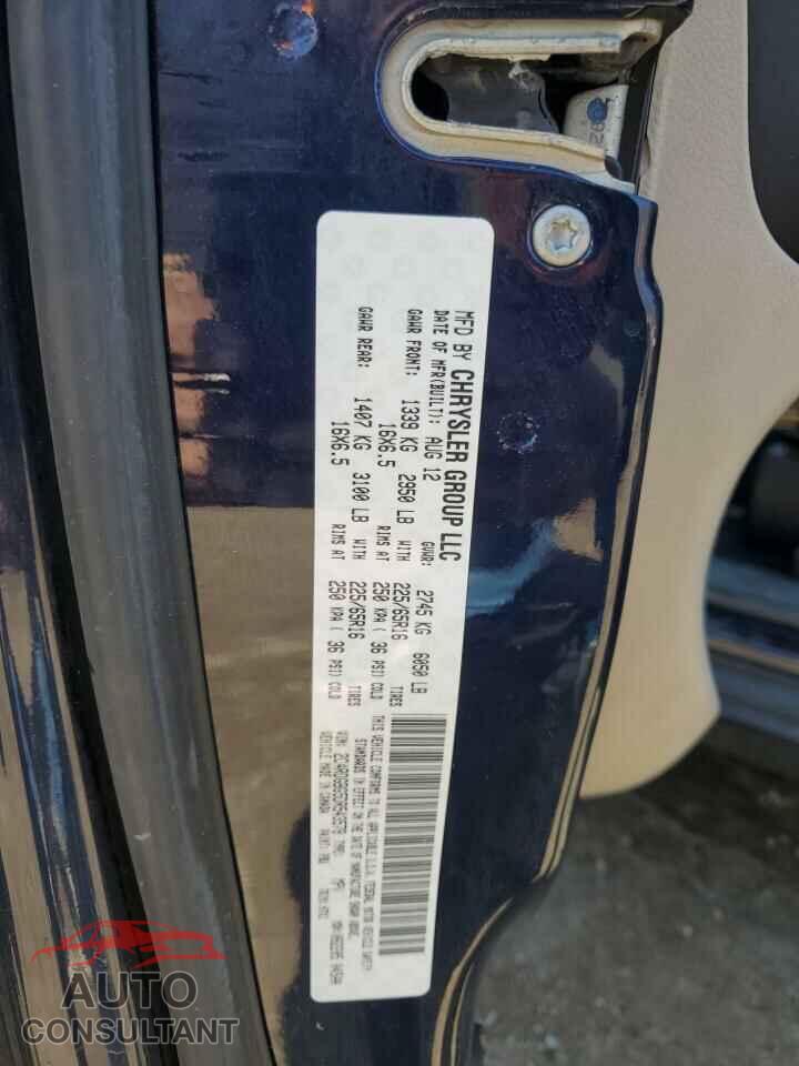 DODGE CARAVAN 2013 - 2C4RDGBG5DR543578