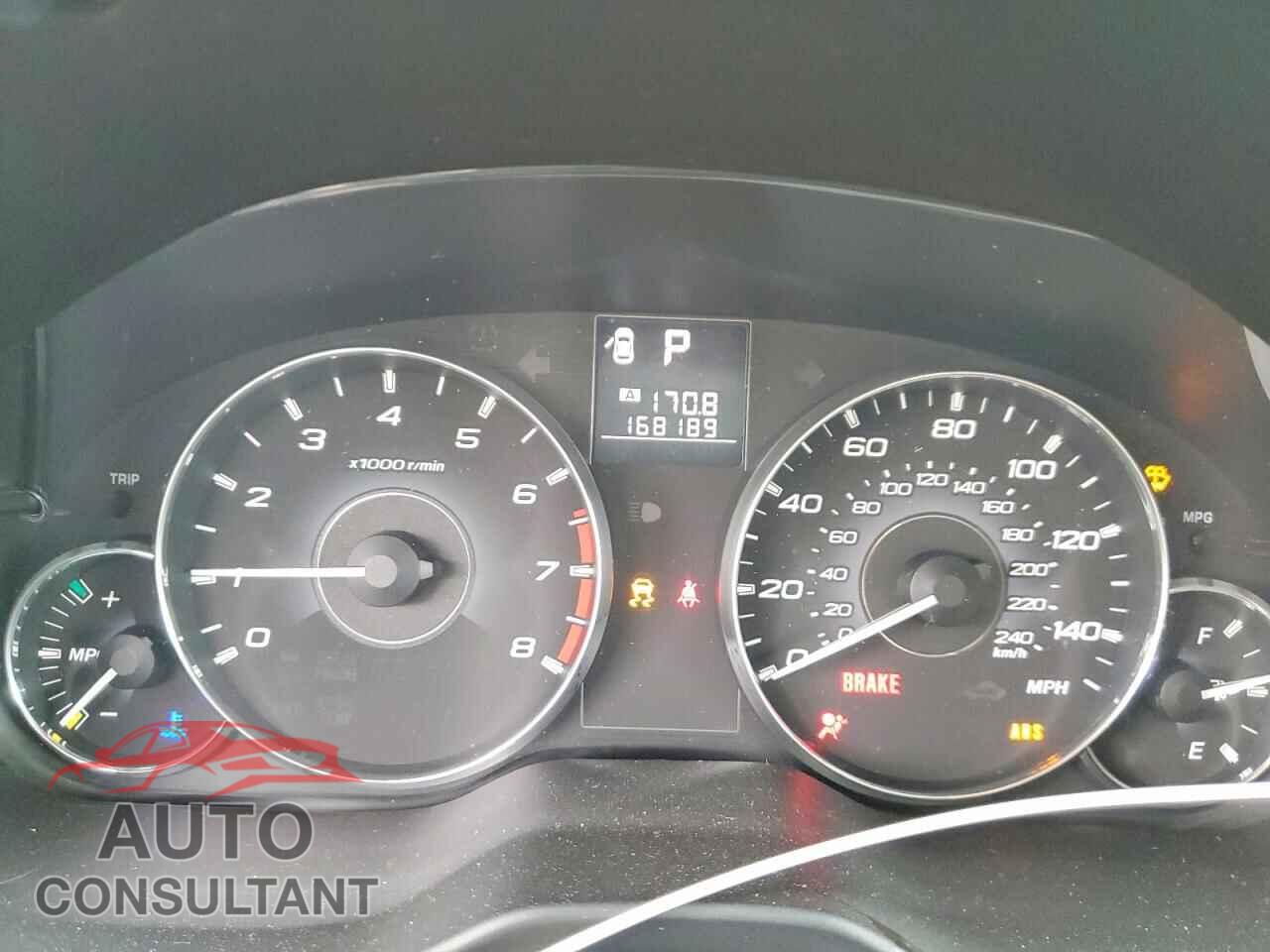 SUBARU OUTBACK 2012 - 4S4BRBKC6C3260497