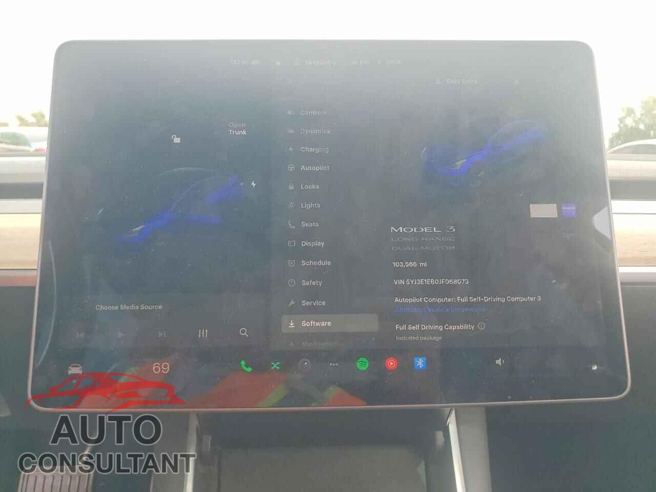 TESLA MODEL 3 2018 - 5YJ3E1EB0JF068073