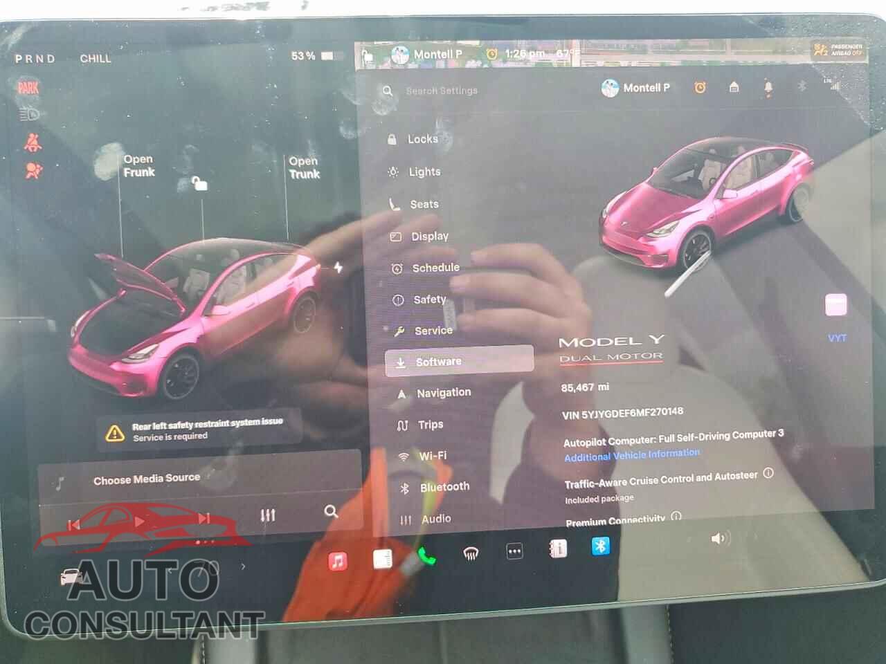 TESLA MODEL Y 2021 - 5YJYGDEF6MF270148