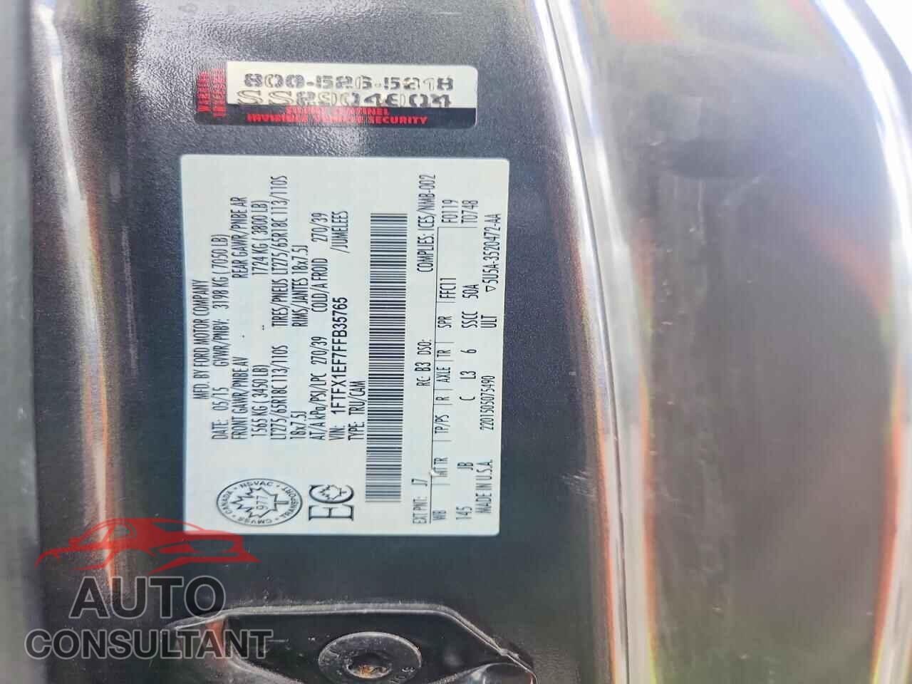 FORD F150 2015 - 1FTFX1EF7FFB35765