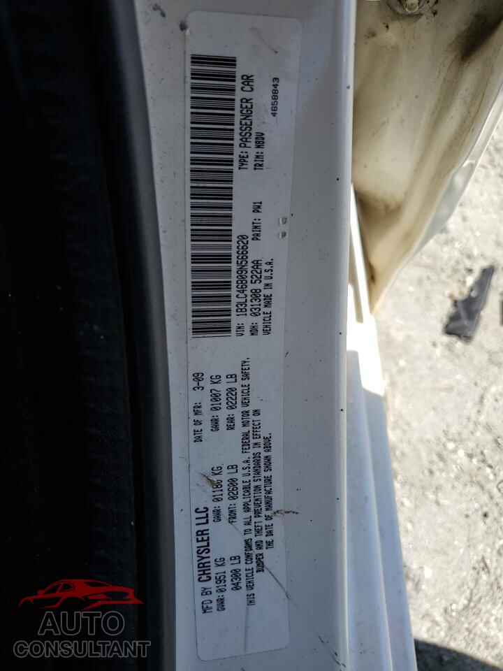 DODGE AVENGER 2009 - 1B3LC46B09N566620