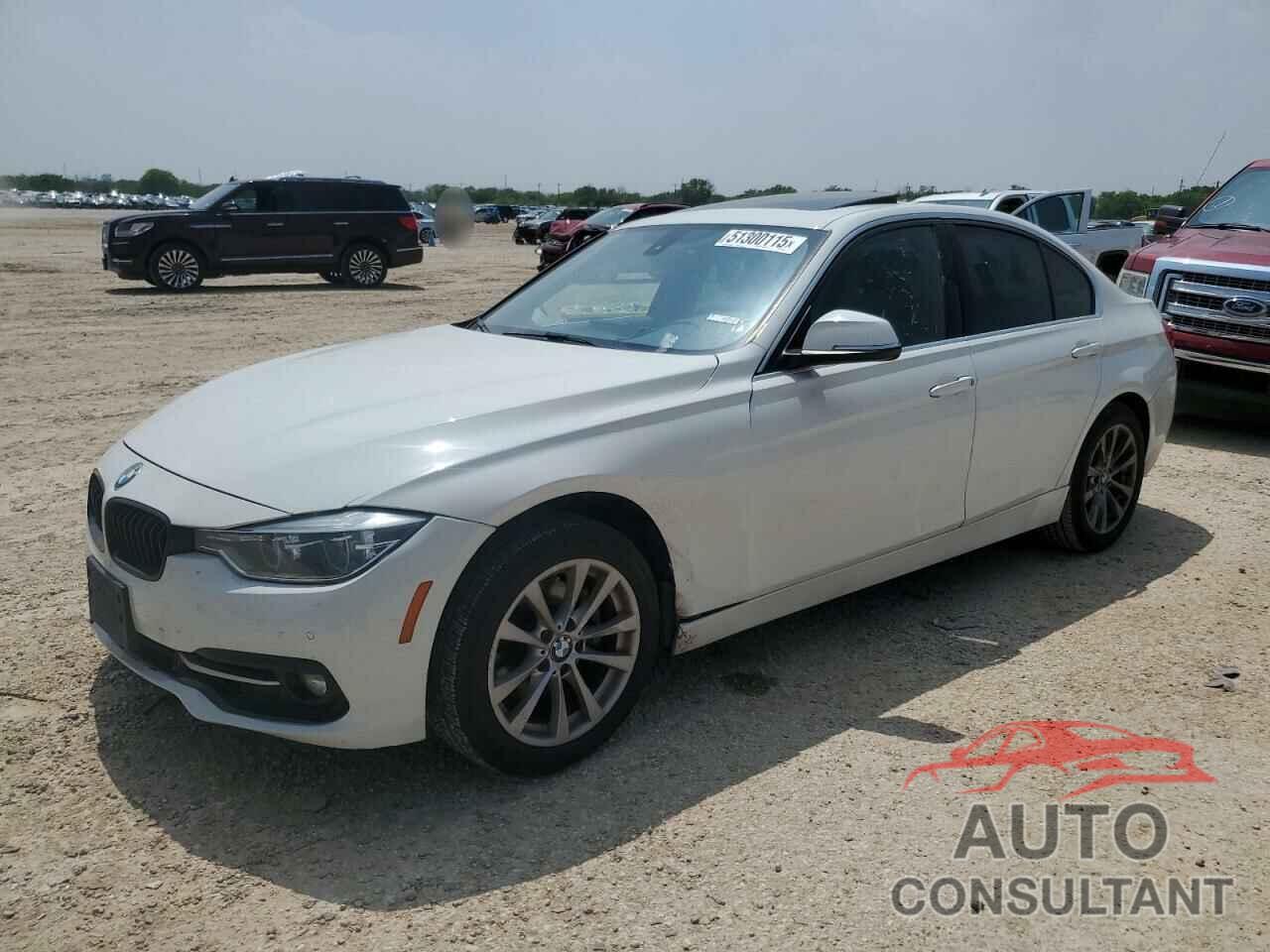BMW 3 SERIES 2017 - WBA8D9G34HNU65534