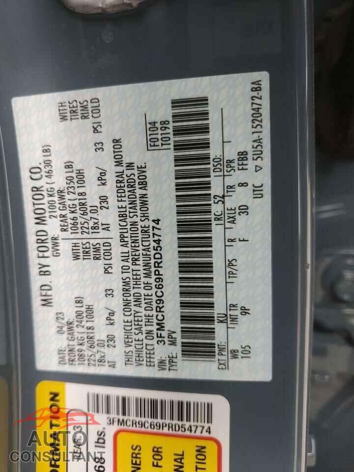 FORD BRONCO 2023 - 3FMCR9C69PRD54774