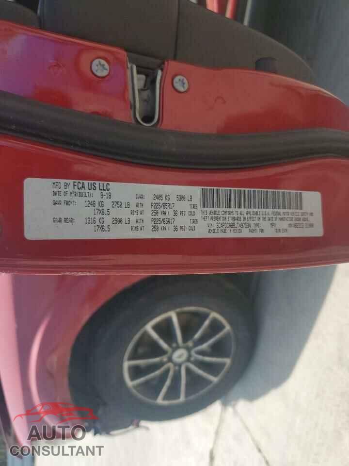 DODGE JOURNEY 2018 - 3C4PDCAB8JT497534