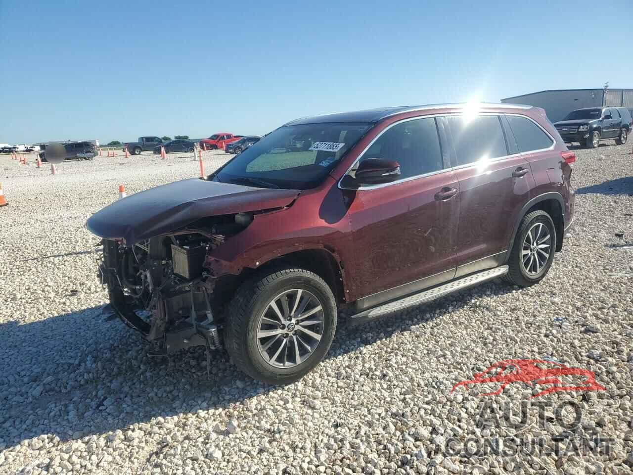 TOYOTA HIGHLANDER 2019 - 5TDKZRFH9KS336505