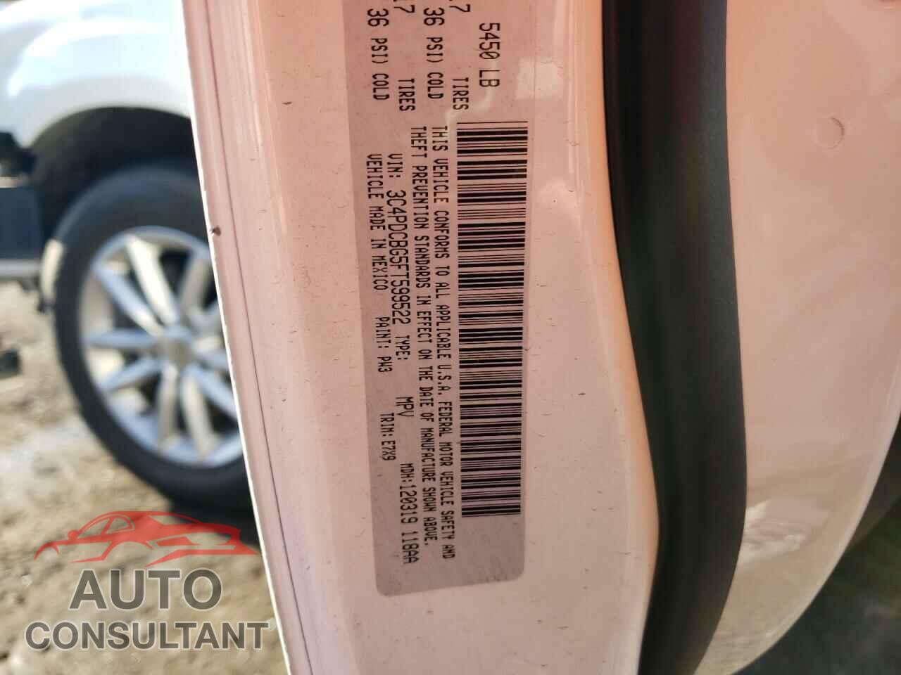 DODGE JOURNEY 2015 - 3C4PDCBG5FT599522