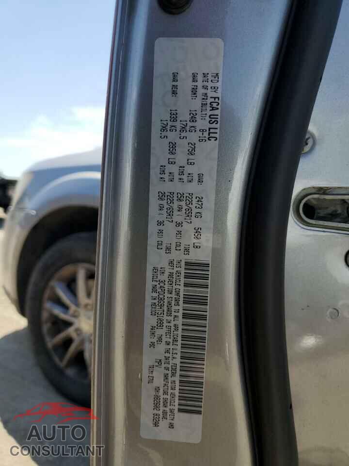 DODGE JOURNEY 2017 - 3C4PDCBG9HT510991