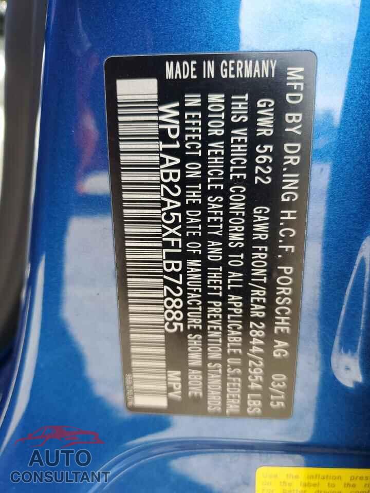 PORSCHE MACAN 2015 - WP1AB2A5XFLB72885