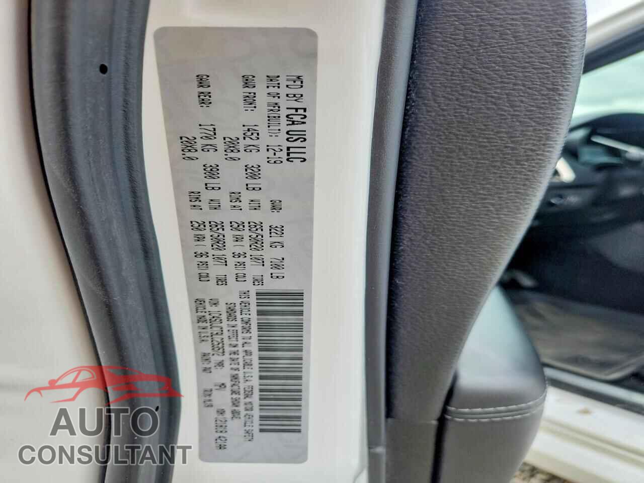 DODGE DURANGO 2020 - 1C4SDJCT9LC253572