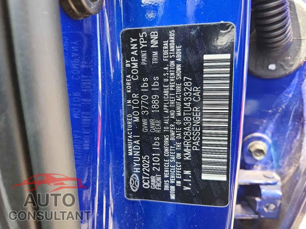 HYUNDAI VENUE 2026 - KMHRC8A38TU433287