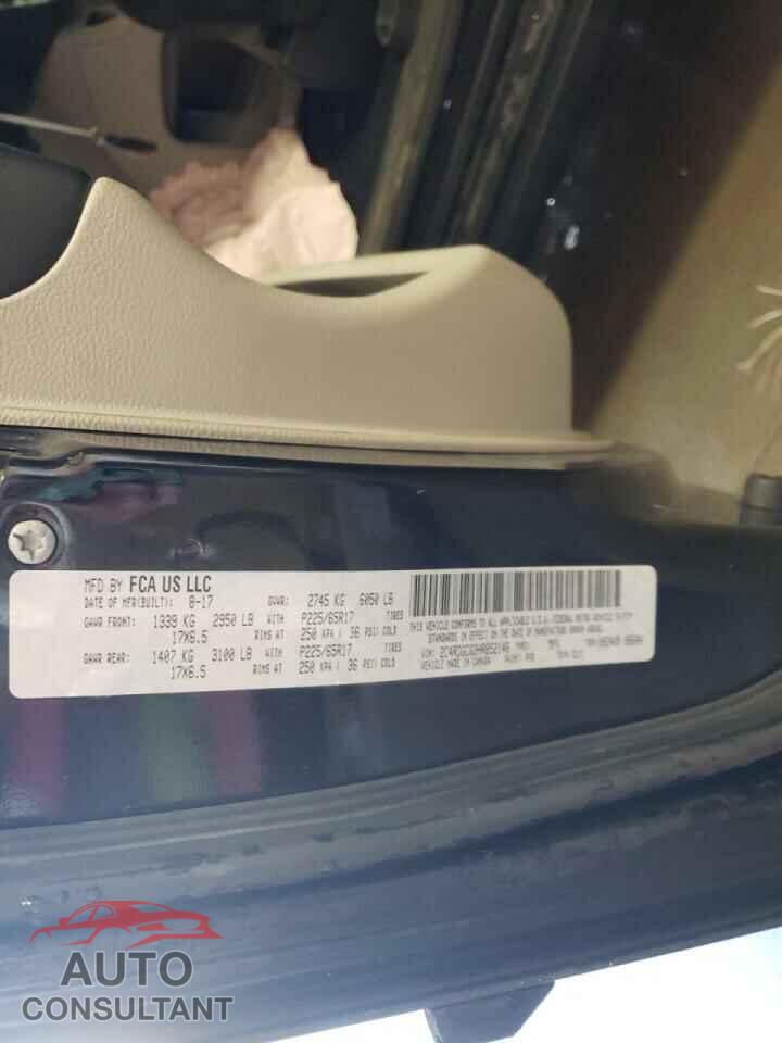 DODGE CARAVAN 2017 - 2C4RDGCG3HR852146