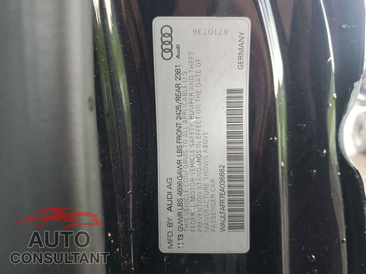AUDI A5 2014 - WAULFAFR7EA036662