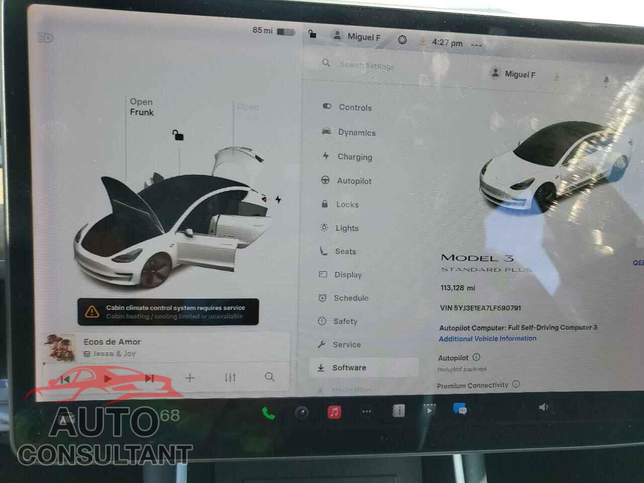 TESLA MODEL 3 2020 - 5YJ3E1EA7LF590791