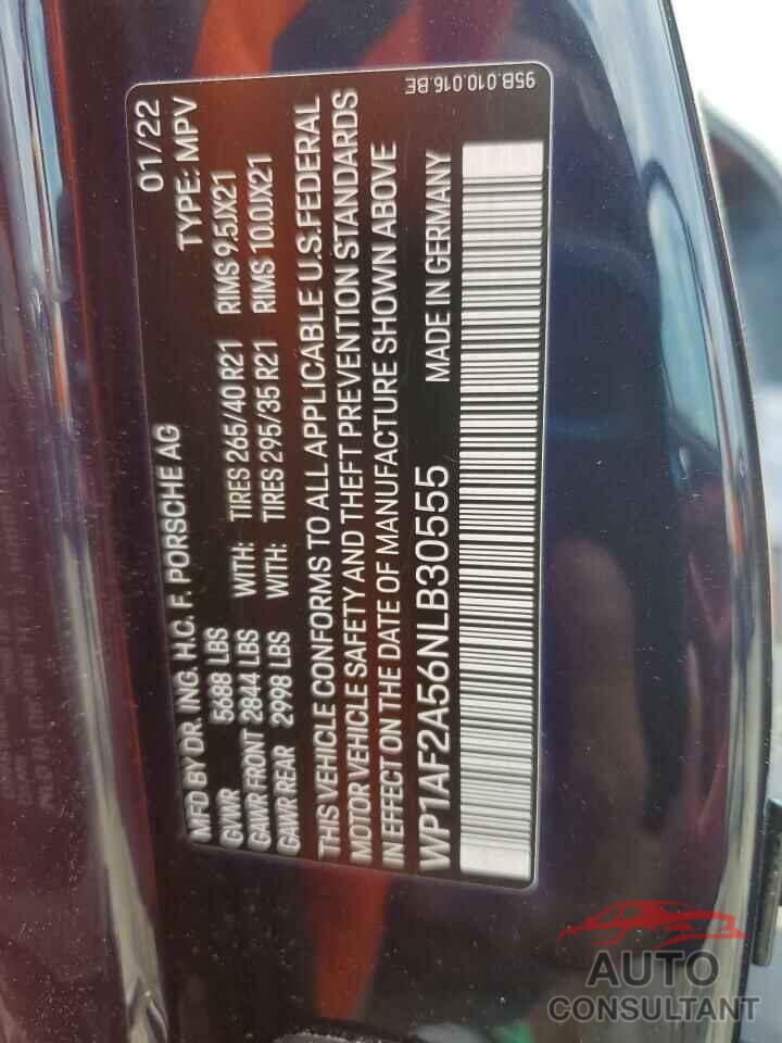 PORSCHE MACAN 2022 - WP1AF2A56NLB30555