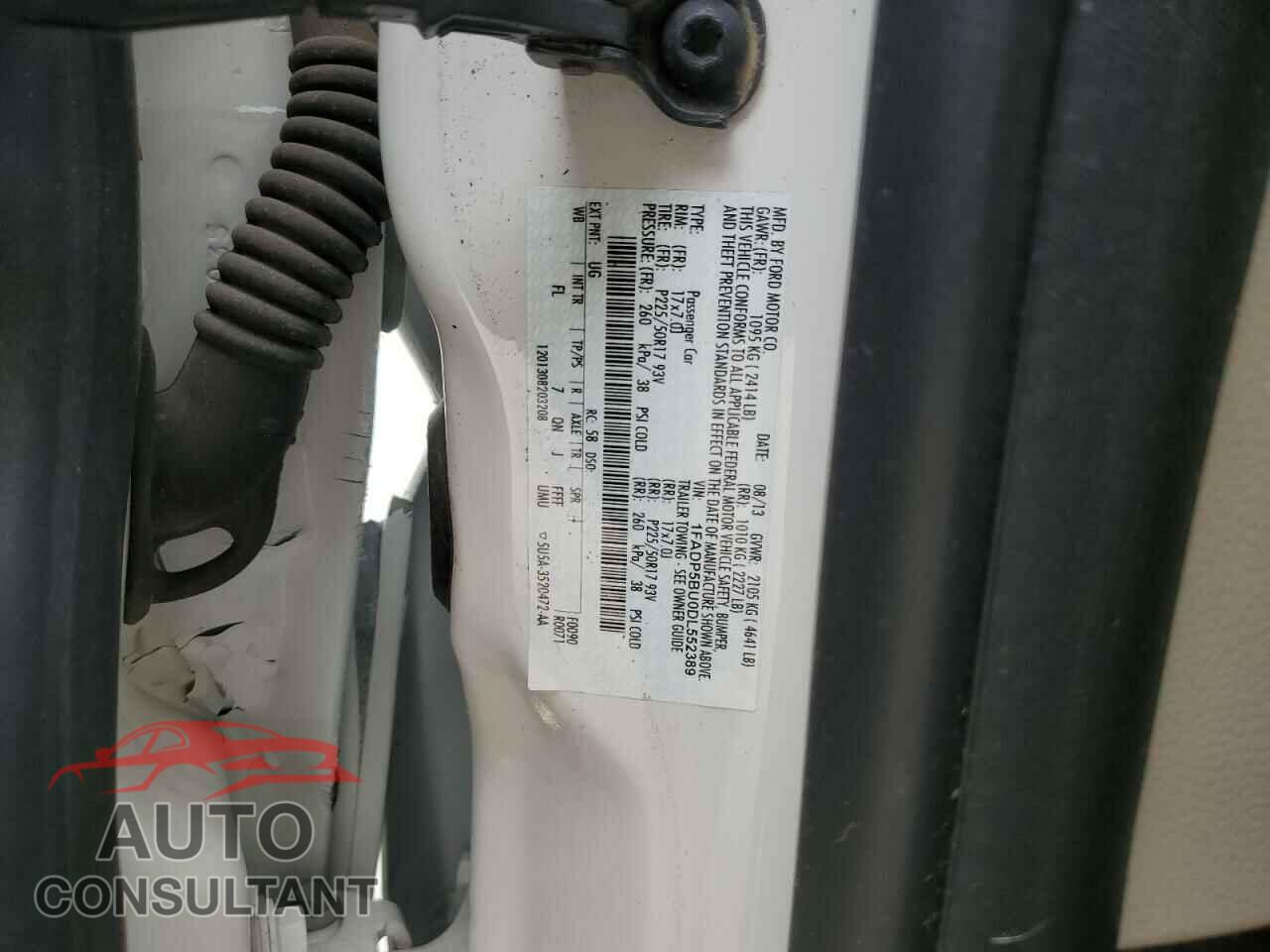 FORD CMAX 2013 - 1FADP5BU0DL552389