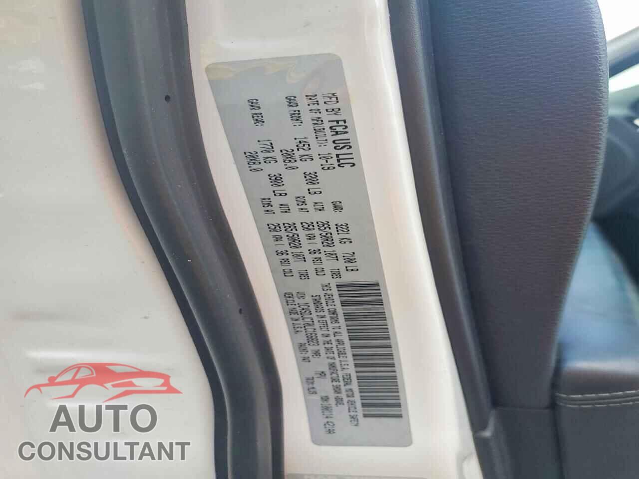DODGE DURANGO 2020 - 1C4SDJCT0LC166823