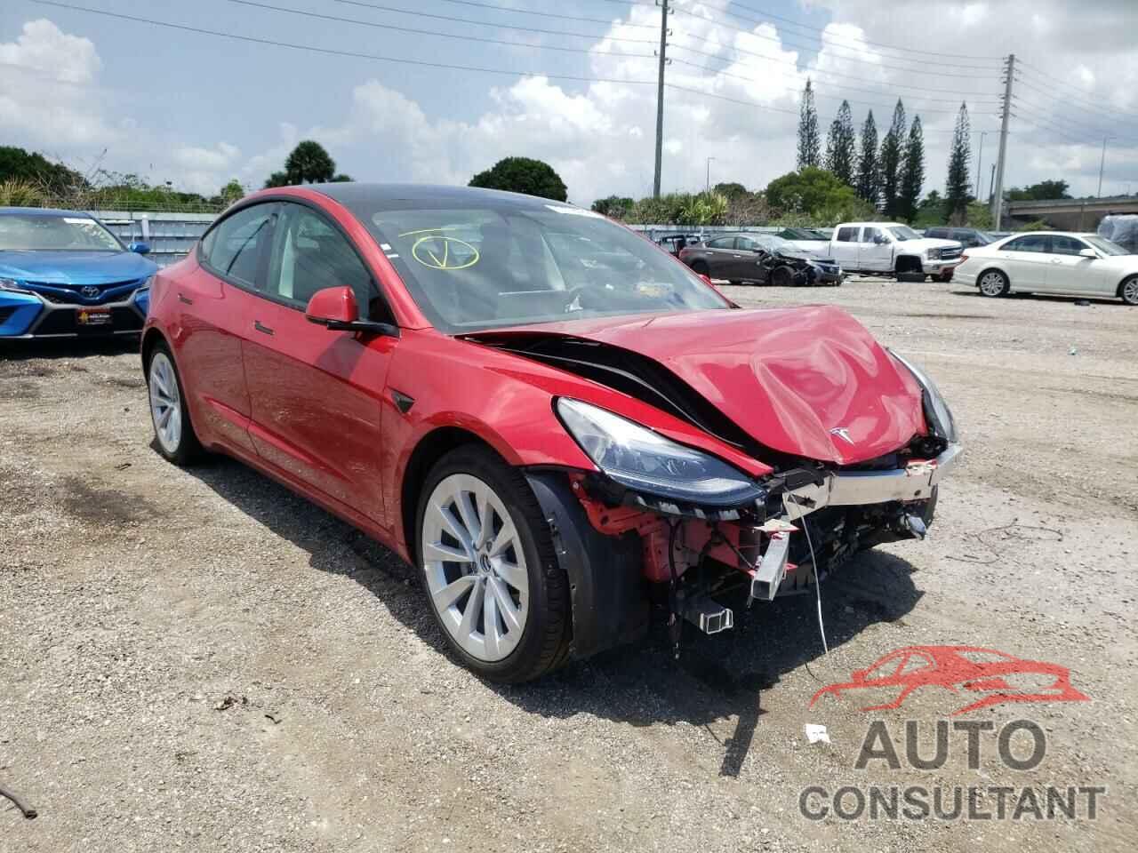 TESLA MODEL 3 2022 - 5YJ3E1EB2NF187491