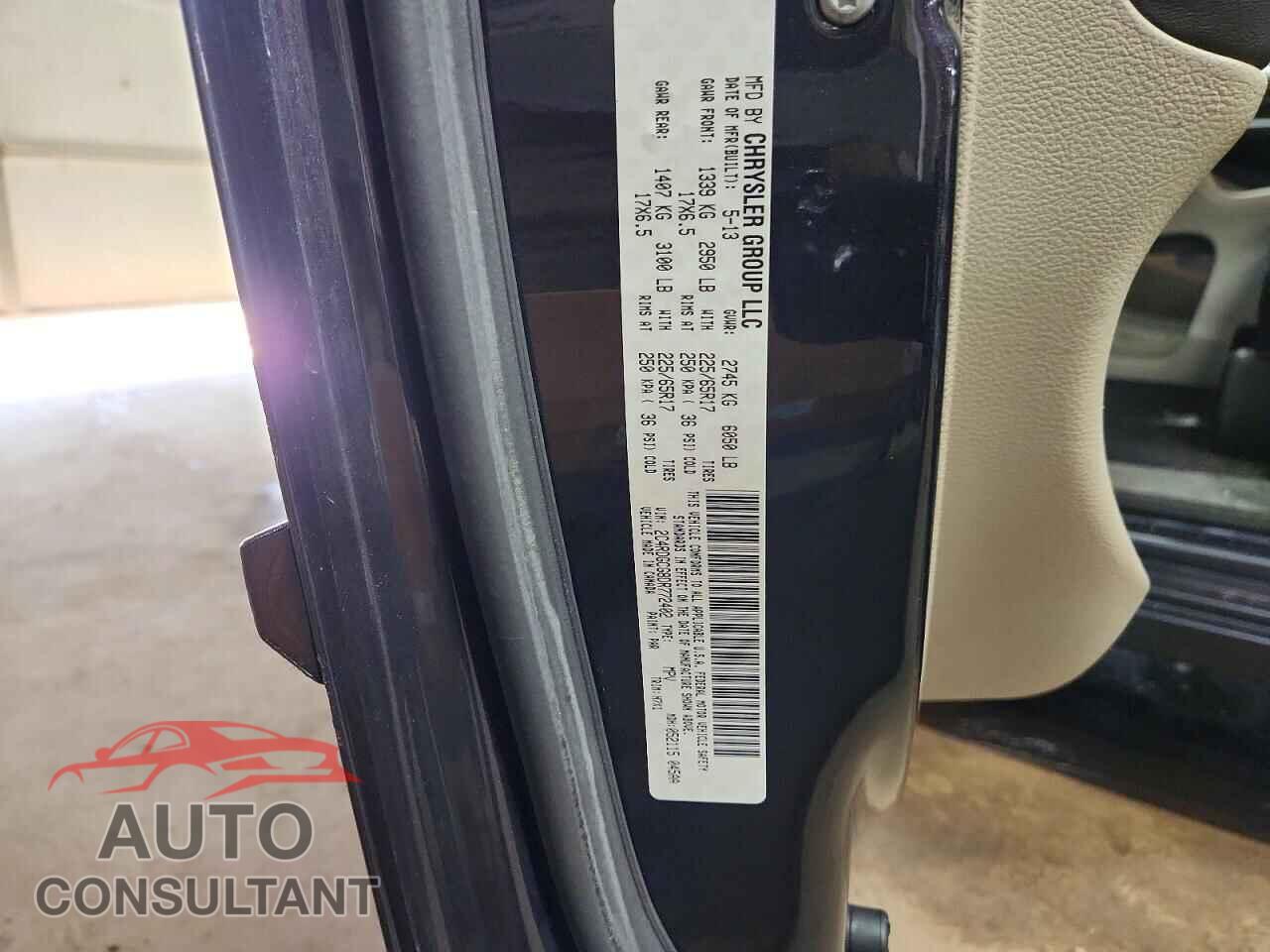 DODGE CARAVAN 2013 - 2C4RDGCG8DR772402