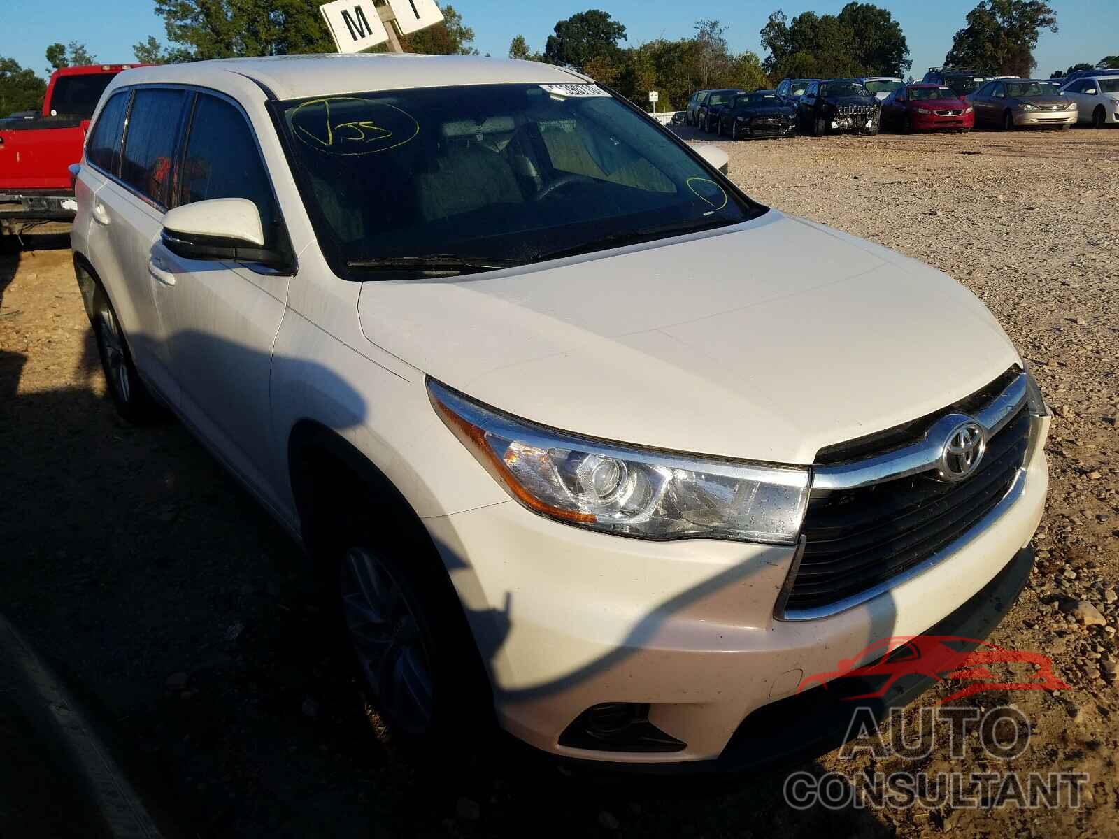 TOYOTA HIGHLANDER 2016 - 5TDZKRFH7GS178076