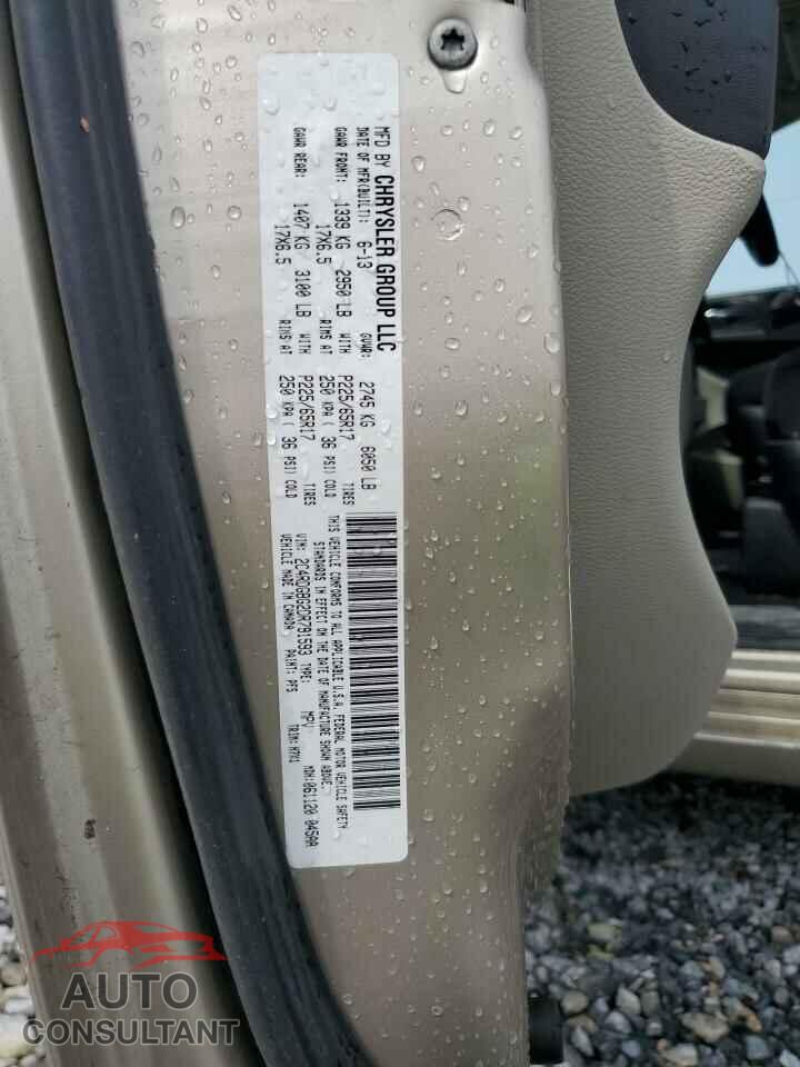 DODGE CARAVAN 2013 - 2C4RDGBG2DR791593