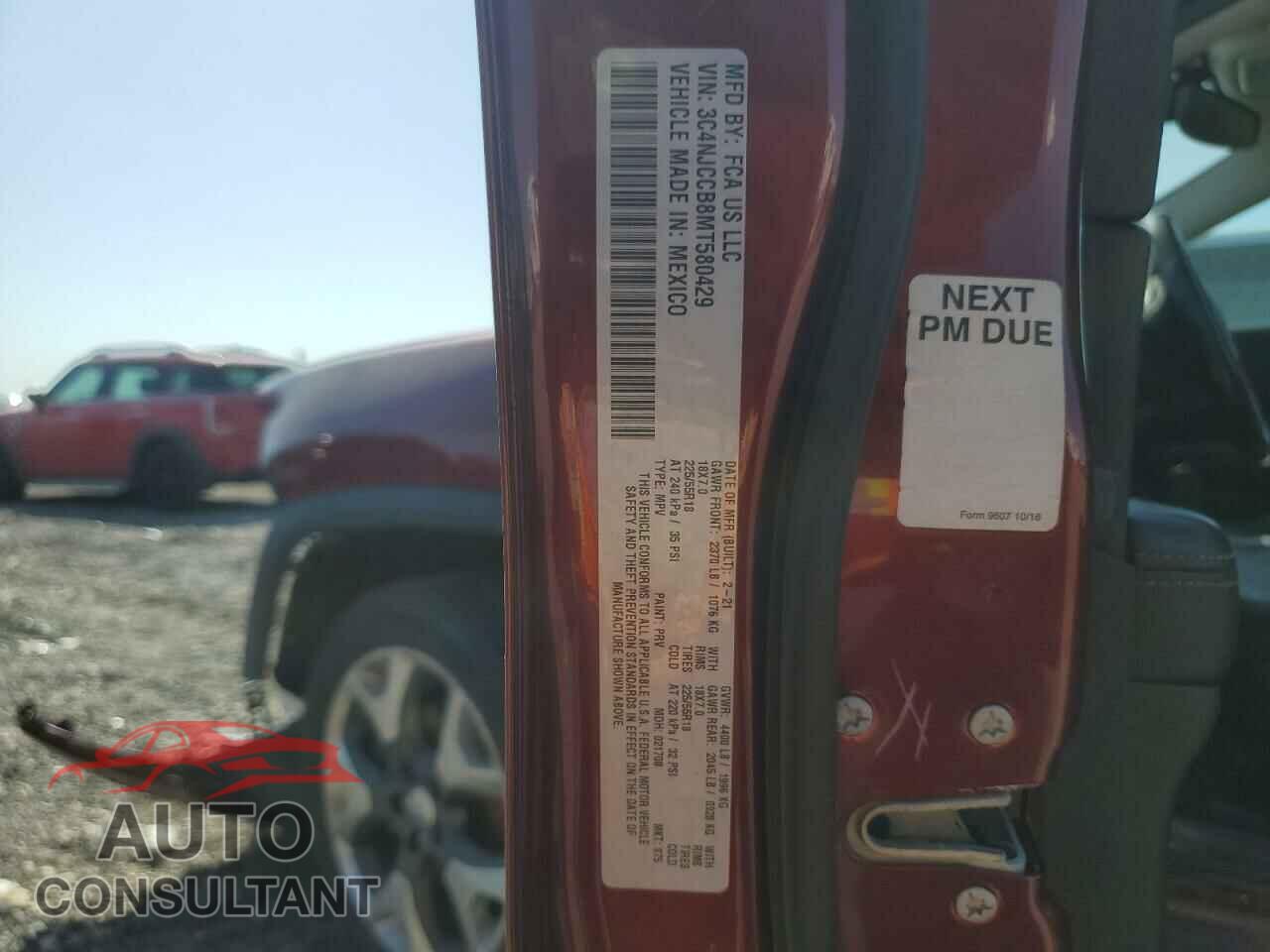 JEEP COMPASS 2021 - 3C4NJCCB8MT580429